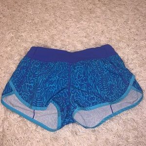 Ivivva Blue Animal Print Athletic Shorts